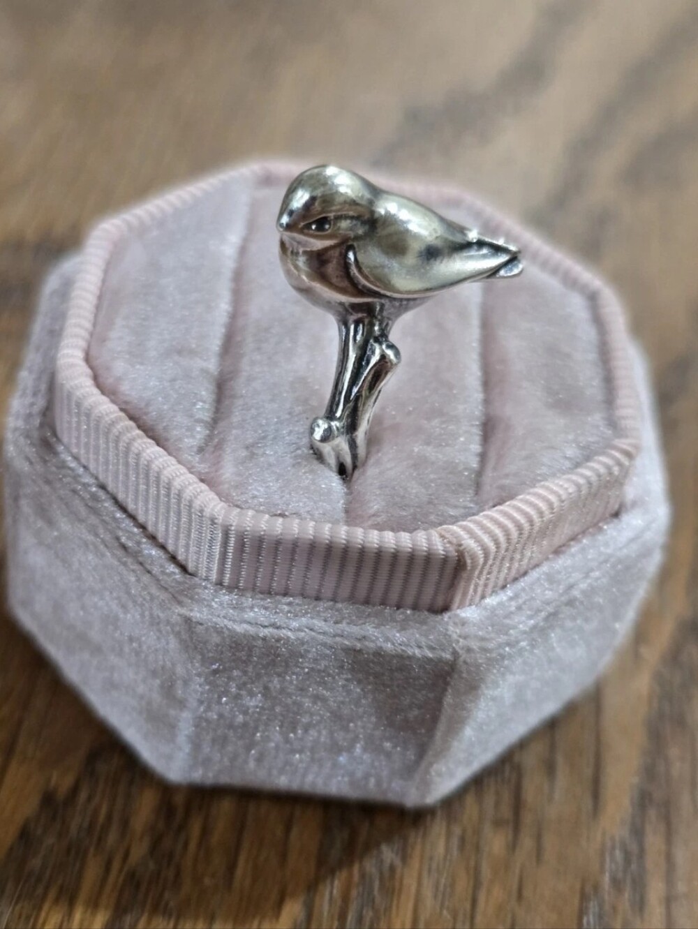 James Avery Retired Sterling Silver Bird On A  Branch Ring